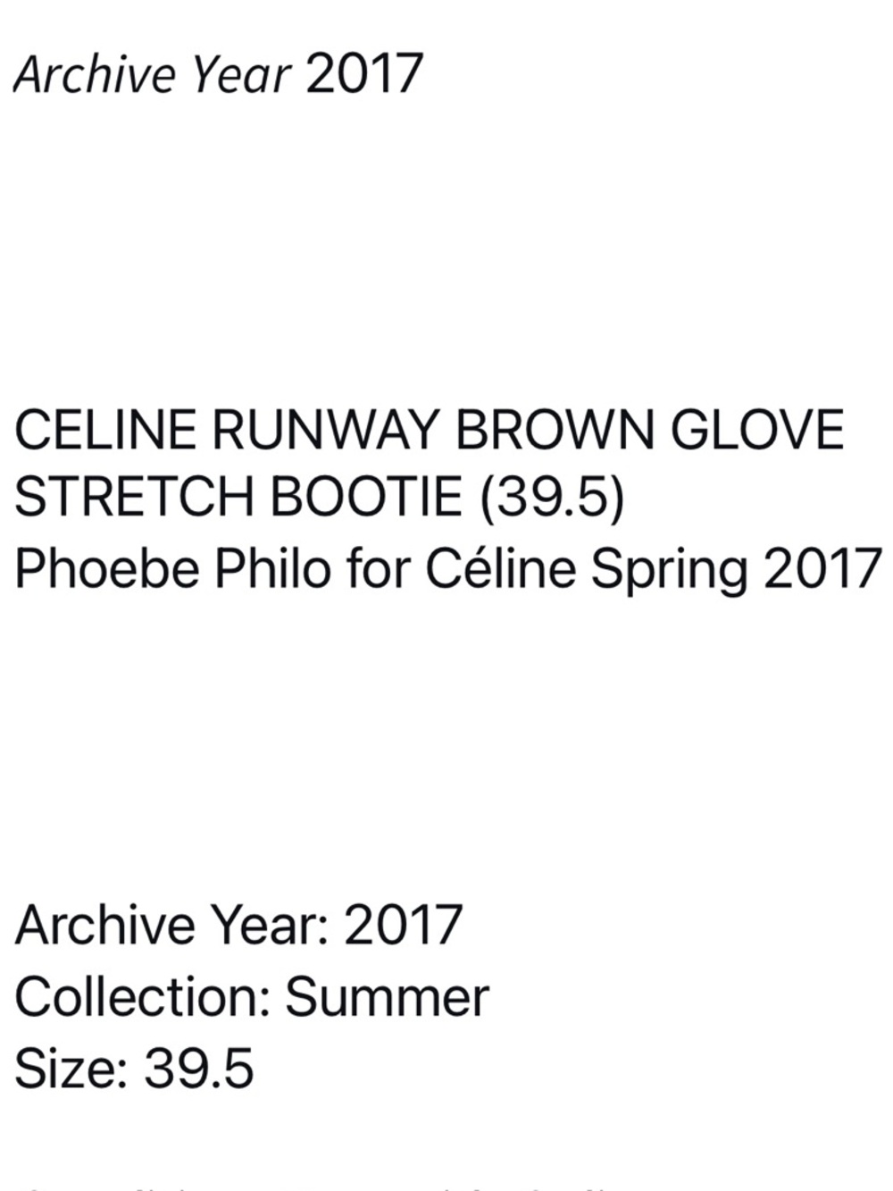 Celine Brown bootie  Leather stretch Napa glove Bootie 90 with box - Picture 9 of 9